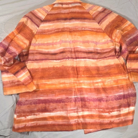 Chico's Multicolor Striped Jacket - Picture 3 of 6